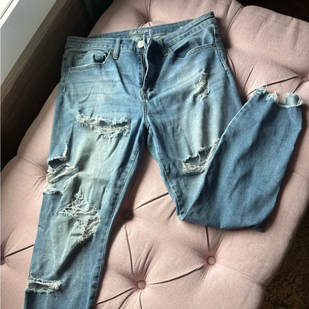 Bootlegger Ripped Jeans - Picture 2 of 4